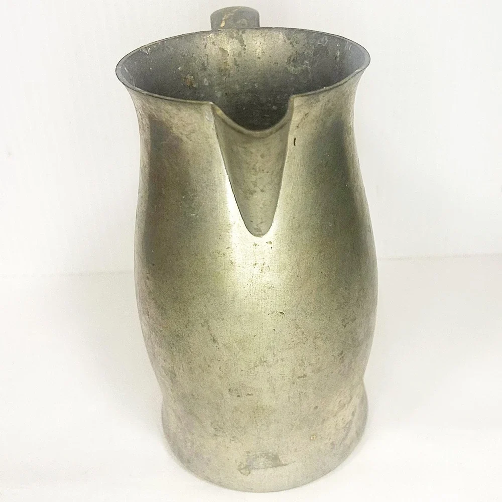 Woodbury Pewter Pitcher Medium Vintage Water‎ Jug Handle